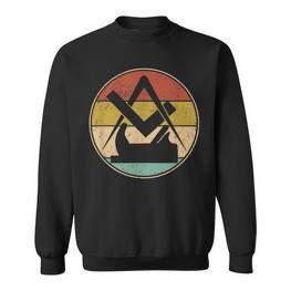 Retro Vintage Carpenters Guild Symbol Sweatshirt - Seseable