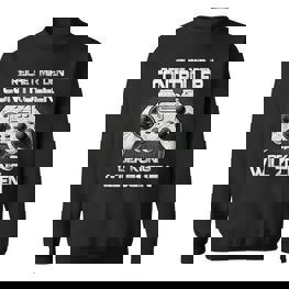 Gamer Reichet Mir Den Controller Der König Will Zocken Sweatshirt - Seseable