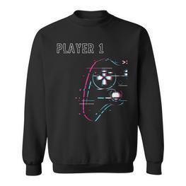 Gamer Team Player 1 Player 2 Gamer Team Sweatshirt - Seseable