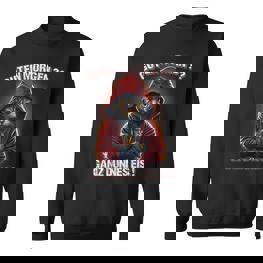 Guten Morgen auf dünnem Eis Sweatshirt in Schwarz, Lustiges Sprüche Tee - Seseable