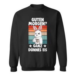 Guten Morgen Ganz Thin Ice Cream Rabbit S Sweatshirt - Seseable