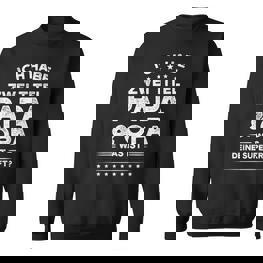 Ich Habe Zwei Titel: Papa & Opa Schwarzes Sweatshirt für Männer - Seseable