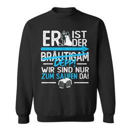 Her Ist Der Groom Depp Stag Party Sweatshirt - Seseable