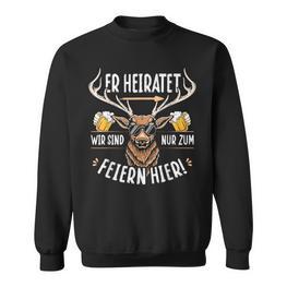 Jga Polterabend Costume Stag Night Sweatshirt - Seseable