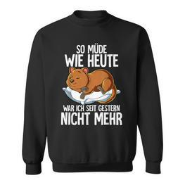 Quokka So Müde Sweatshirt, Lustiges Schlafbedürftiges Tier Tee - Seseable