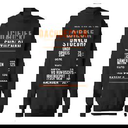 Roofer Hourly Party Saying Handwerker Im Einsatz Handwerk Sweatshirt - Seseable