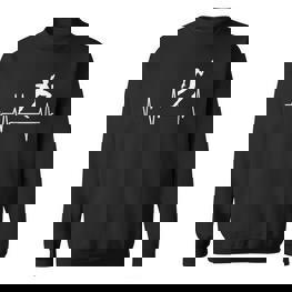 Running Jogger Heartbeat Heartbeat Outfit Sport Sweatshirt - Seseable