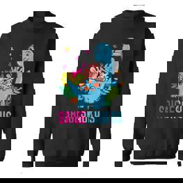 Saigesaurus Personalisierter Name Saige Dino Dinosaurier Geburtstag Sweatshirt - Seseable