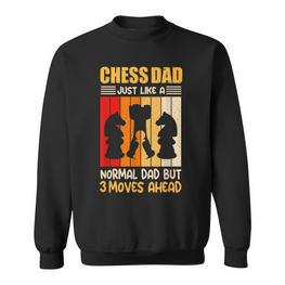 Schach Spielender Vater Schachmeister Sweatshirt - Seseable