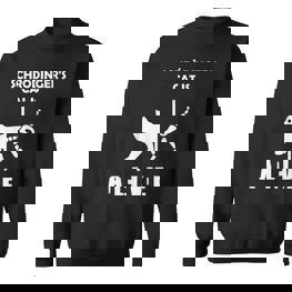 Schrödingers Cat Dead And Alive Physics Nerd Sweatshirt - Seseable