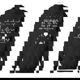 Sport Ist Mord Wein Liebe Sauf Ironie Sweatshirt - Seseable