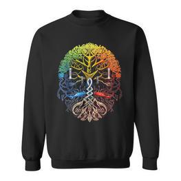 Yggdrasil Viking Warrior Norse Mythology Sweatshirt - Seseable