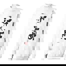 Okinawa Lustige Lettering-Kalligrafie Sweatshirt - Seseable