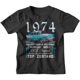 1974 Jahrgang Mann Frau 50 Years 50Th Oldtimer Kinder Tshirt - Seseable