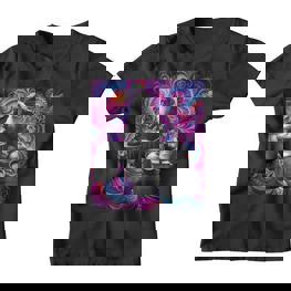 Drumming Tess Für Den Old Man Psychedelic Street Drummer Kinder Tshirt - Seseable