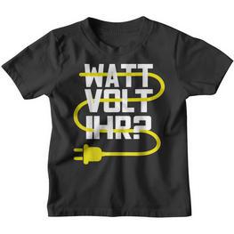 Electronic Electrician Watt Volt Her Kinder Tshirt - Seseable