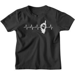 Korsika Corsica Flagge Fahne Heart Ecg Heartbeat Kinder Tshirt - Seseable