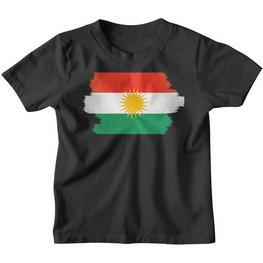 Kurdistan Flag Chest Kurdish Kurd Kinder Tshirt - Seseable