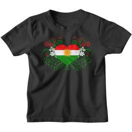 Kurdistan Kurdish Flag Kurdish Kinder Tshirt - Seseable