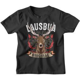 Lausbua Deer Lederhosen Costume Oktoberfest Bavaria Costume S Kinder Tshirt - Seseable