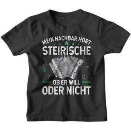 Mein Nachbar Hört Steirische Harmonika Quetschn Kinder Tshirt - Seseable