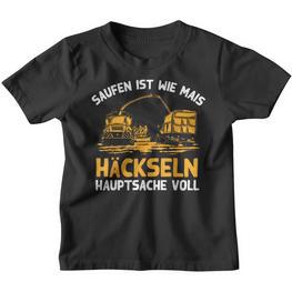 Saufen Ist Wie Mais Häckseln Hauptsacheoll Farmer Kinder Tshirt - Seseable