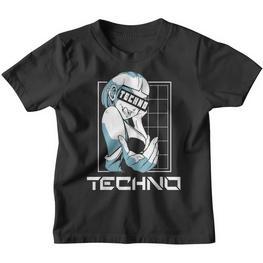 Techno Electronic Music Rave Festival Raver Kinder Tshirt - Seseable