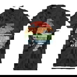 Vintage Cat Retro Cat Kinder Tshirt - Seseable