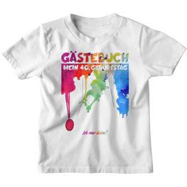 40 Jahre Guestlist 40Th Geburtstag Guest Book Kinder Tshirt - Seseable