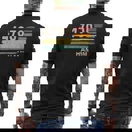 4700 Hamm Retro Postcode Old Zip Vintage T-Shirt mit Rückendruck - Seseable