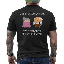 Altenpflege Care Humour Slogan T-Shirt mit Rückendruck - Seseable