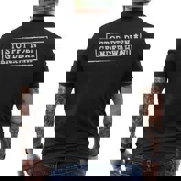 Anti Gender Language Anti-Gender Against Genderwahn T-Shirt mit Rückendruck - Seseable