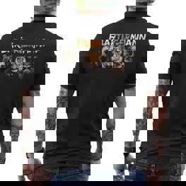 Bärtigermann Bear Tiger Mann Viking Fan Word Game T-Shirt mit Rückendruck - Seseable