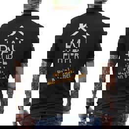 Bauhelfer Ohne Mich Läuft Hier Nix Bauherr Bauen Topping Party T-Shirt mit Rückendruck - Seseable