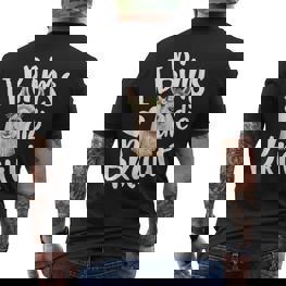 I Bims Die Die Braut Hochzeit Motiv Lama Alpaka Jga Party T-Shirt mit Rückendruck - Seseable