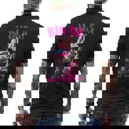Bin Da Kann Losgehen Bunny Party T-Shirt mit Rückendruck - Seseable