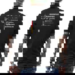 Bundesinstitut Für Gottlosen Mischkonsum Gottloser Ironie T-Shirt mit Rückendruck - Seseable