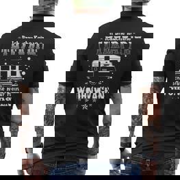 Caravan Ich Brauche Keine Therapie Ich Muss Zum Camping T-Shirt mit Rückendruck - Seseable
