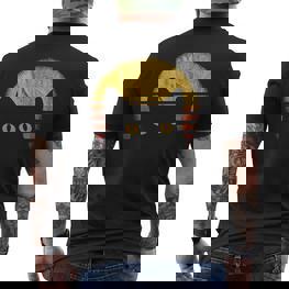 Cat Retro Vintage T-Shirt mit Rückendruck - Seseable