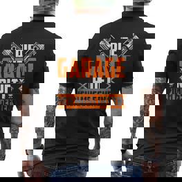 Die Garage Rufts The Garage Calls T-Shirt mit Rückendruck - Seseable
