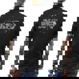 And Disco Ball Club Retro T-Shirt mit Rückendruck - Seseable