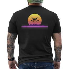 Drone Quadrocopter Drone Pilot Drone T-Shirt mit Rückendruck - Seseable