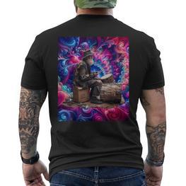 Drumming Tess Für Die Old Man Psychedelic Street Drummers T-Shirt mit Rückendruck - Seseable