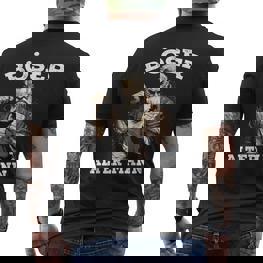 Evil Old Man Hardrock Heavy Metal Grandpa T-Shirt mit Rückendruck - Seseable