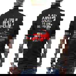 Feuerwehr Geburtstag Alarm Ich Bin 2 Kurzärmliges Herren-T-Kurzärmliges Herren-T-Shirt für Kinder - Seseable