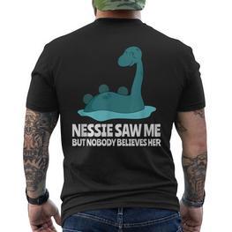 Nessie Monster Von Loch Ness Monster Scotland T-Shirt mit Rückendruck - Seseable