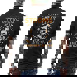 Guardian Des Stroms Bringer Der Macht Electrician T-Shirt mit Rückendruck - Seseable