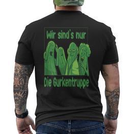 Gurkentruppe Verlierer Kurzärmliges Herren-T-Kurzärmliges Herren-T-Shirt für Handball, Volleyball, Fußball in Schwarz - Seseable