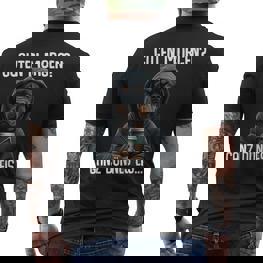 Guten Morgen Ganz Dünnes Eis Morgenmuffel Rottweiler T-Shirt mit Rückendruck - Seseable