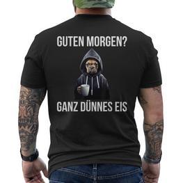 Guten Morgen Ganz Thinnes Ice Cream German Language T-Shirt mit Rückendruck - Seseable